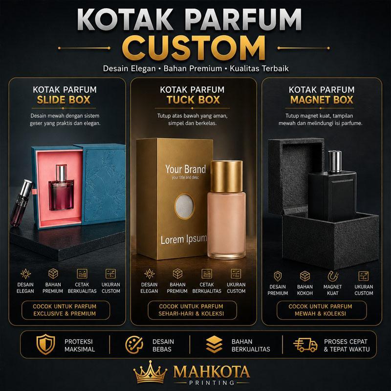 Kemasan Hardbox Custom Premium - Mahkota Kemasan