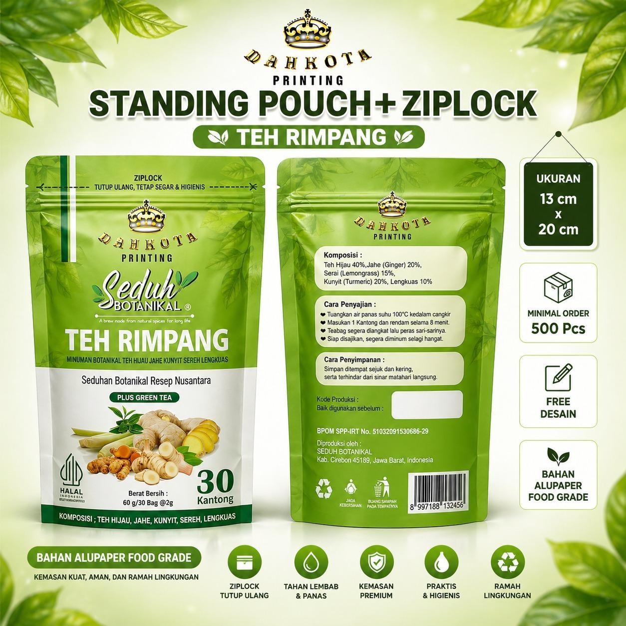 Standing Pouch 13 x 20 cm